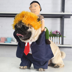 Funny President Pet Clothes Carry Doll